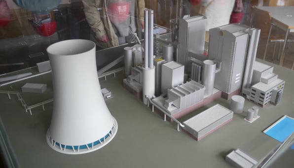 Bild 1: Modell des Gemeinschaftskraftwerks Hannover-Stöcken